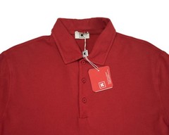Kired by Kiton $395 NWT Red Slim Polo Shirt Piquet Crepe Cotton L (52 IT)