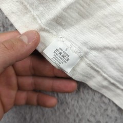 Human Made T Shirt Mens L White Slub Loopwheel Cotton Bears 2023 Futuristic