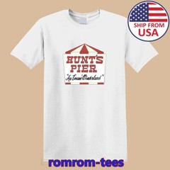 Hunt’s Pier Wildwood New Jersey Amusement Park White Size S-5XL