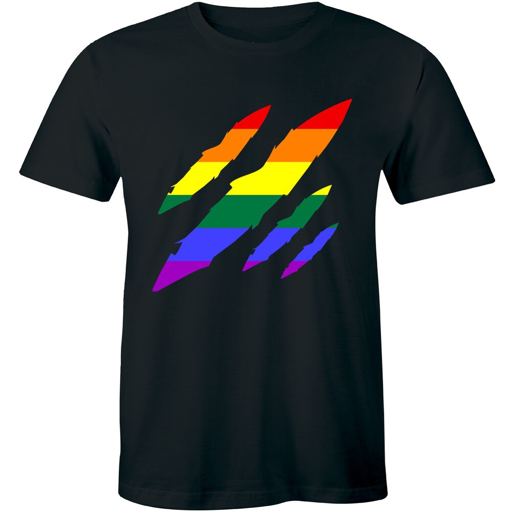 3D Rainbow Colors Lion Scratch – Wild Animal Shirt Men’s Premium T-shirt Gift