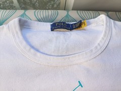 Polo Ralph Lauren Crew Neck Polo Big Pony Colorful White Mens XL X-Large