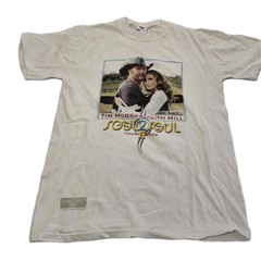 Vintage Tim McGraw Faith Hill Shirt Concert Tour 2006 cities Size Small
