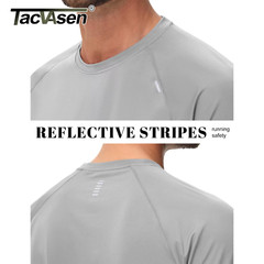 Mens Sports T-Shirt Lightweight Quick Dry Breathable Stretch Fitness