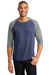 Anvil Mens 3/4 Sleeve Tri Blend Raglan Crew Neck Stylish T-Shirt AN6755