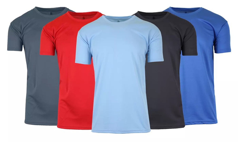 Men’s Moisture Wicking Crew Neck T-Shirt TAGLESS ( Sizes, S-2XL ) NWT FREE SHIPP