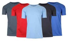 Men’s Moisture Wicking Crew Neck T-Shirt TAGLESS ( Sizes, S-2XL ) NWT FREE SHIPP