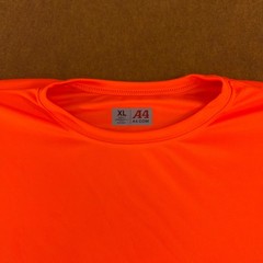 A4 Adult Size XL Bright Orange Long Sleeve Crew Neck Performance Tee New
