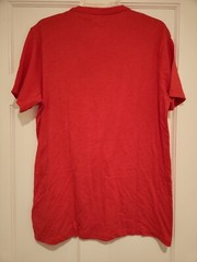 New The Flash Distressed Logo Mens Medium DC Comics Superhero Red Heather Tee