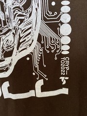 D-Cave Stefano Rosso black cotton printed t-shirt Large long sleeves Miami 2022