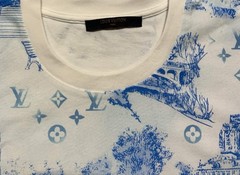 Louis Vuitton Blue Toile Monogram, Size Small
