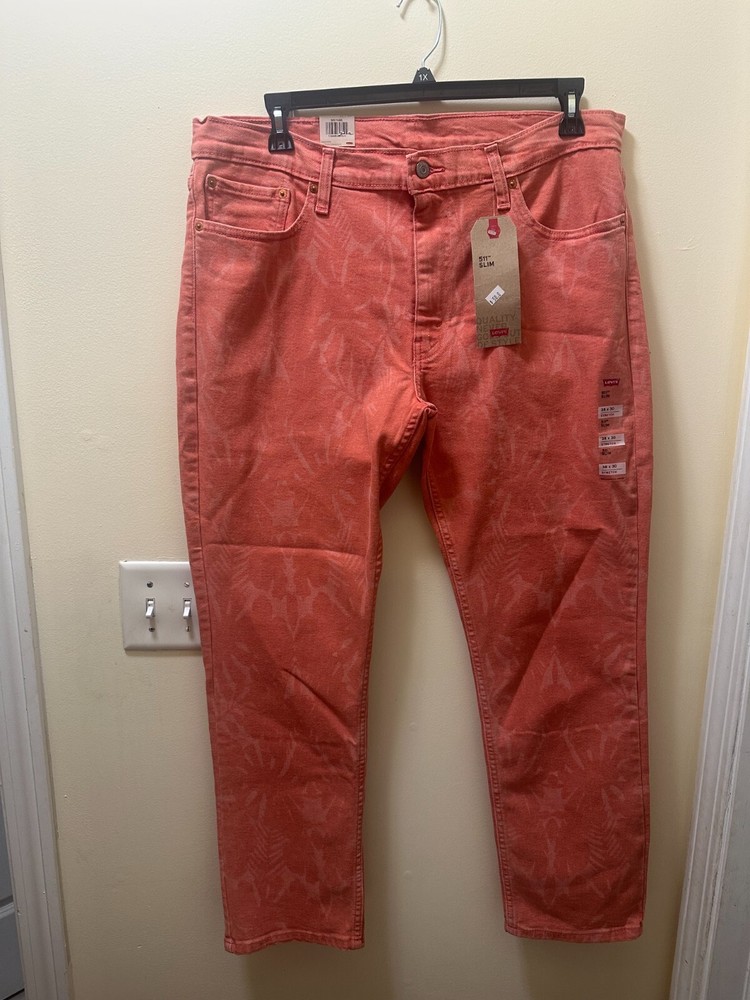 LEVI’S 511 MEN’S SLIM FIT LOW RISE ZIP FLY STRETCH JEANS N50