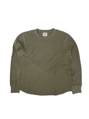 Buck Mason Vintage Thermal Surplus Tee Shirt Mens Large Waffle Knit Crew Neck