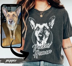 Personalized Pet Design Comfort Tee Custom Dog Lover Gift Shirt