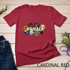 Kamala Harris Vintage Floral Feminine First Female President Unisex T-shirt