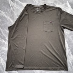 Dickies Genuine Green Men’s Long Sleeve Crew Neck Pocket T-Shirt 2XL