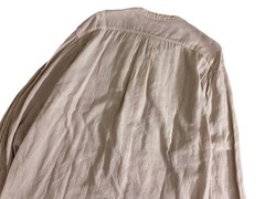 KAPITAL Linen Ruffle Prague Shirt Unisex Summer Top Flat-Front