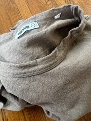 Buck Mason Yuma Hemp Cotton Straight Hem Sand Brown T-Shirt – Men’s Large