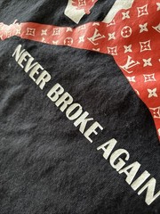 NBA YoungBoy Never Broke Again Men’s T-Shirt Sz L Headgear Classic Jump Man Logo