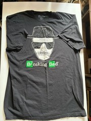 Breaking Bad Heisenberg T Shirt Mens XXL Black Graphic TV Show 2015