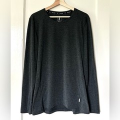 On Running Men’s Comfort Long T Black Long Sleeve Wool Blend M Gym Base Layer