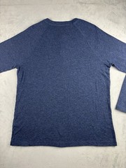 Faherty Cloud Cotton Henly Long Sleeve Pima Modal Raglan Navy Mens Large