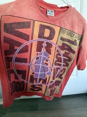 Yale USA Men’s M Red Cotton Graphic Tee Grenade Target Military Crew Neck