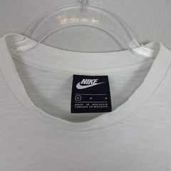 Nike Sportswear World Tour Shirt Mens Medium Crew White Long Glow In Dark Sleeve