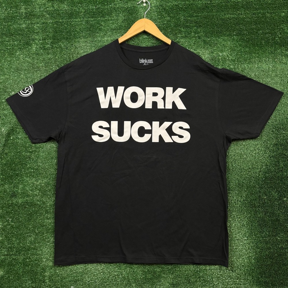 Blink-182 “Work Sucks” T-shirt, Size XXL
