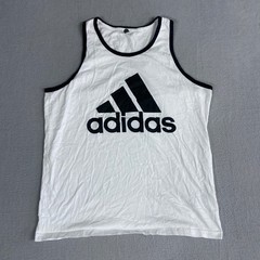 Adidas Mens L Lot of 6 Graphic T-Shirts Tank Top Black White Grey Red Active