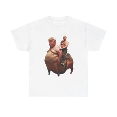 Putin Riding Trump Funny Political Satire Graphic T-Shirt Tee – L024