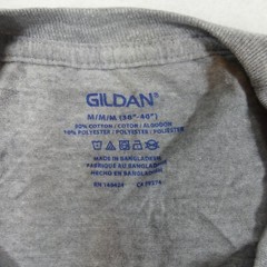 Gildan Shirts Mens Medium 38/40 Black Gray Short Sleeve Cotton Blend Set Of 5