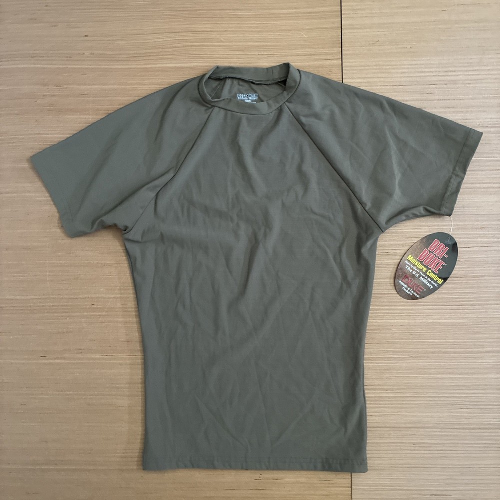 Dri-Duke Men’s Size M Moisture Control Compression USGI Military Tan T-Shirt