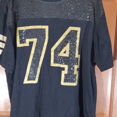Maxi Milian Shirt Men XL Black Gold 74 Snakeskin Athletic Streetwear Tee