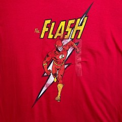 DC Comics The Flash T Shirt Mens Large Red Graphic Tee Superhero NWT Cotton