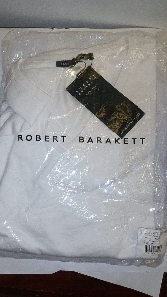 Robert Barakett The Barakett Tee V-Neck SS T-Shirt XXXL Pima Cotton Teal New