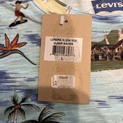 Levi’s Mens Hawaiian pocket T-Shirt Size Large Clear Water Casual NWT