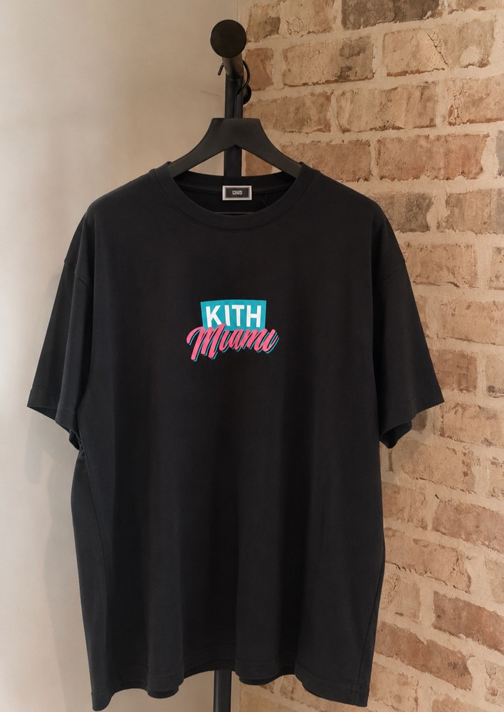 🦩EXCLUSIVE🦩 Kith Miami Box Logo Tee | Black | XS-2XL | IN STOCK