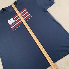 Black Clover Shirt Mens 2XL Live Lucky Clover Patriotic Foxworth Graphic Tee