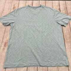 Johnston & Murphy Mens V-Neck T-Shirt Large Sage Green Marled Modal Blend