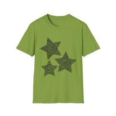 Retro Tri Star Swirl Y2K Tee Shirt US Seller Unisex