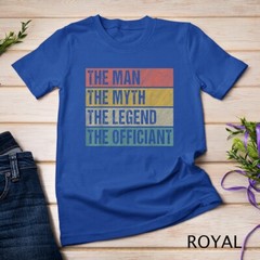 Wedding Officiant Proposal The Man Myth Legend Officiant T-Shirt Unisex T-shirt
