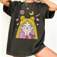 Sailor Moon Retro 90S Anime Graphic T Shirt Summer Cotton Men Women Tee Streetwe