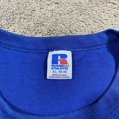 VTG 1989 Garretson SD Centennial T-Shirt XL Russell Athletic USA Blue
