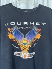 Journey Band T Shirt Revelation Tour 2008 Size 2X Anvil Tear Away Label
