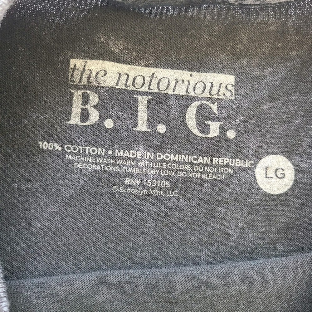 Notorious BIG Men’s L T-Shirt Brooklyn Mint Streetwear Hip Hop Rap Acid Wash 101