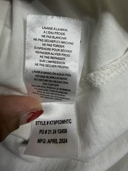 Kenneth Cole T Shirt SM White Crew Neck Short Sleeve Slim Fit Soft Tee