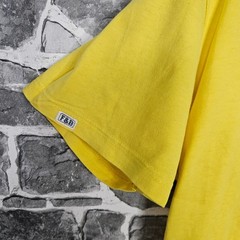 Fred & Boston T-Shirt Mens XXL Yellow with Navy Logo Cotton