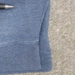 US Polo Assn Shirt Mens XL Blue Long Sleeve Henley Waffle Weave USPA Casual