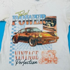 Brisco Apparel Vintage Perfection 80s Porsche Graphic White Tee T-Shirt Unisex M