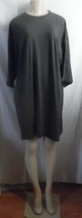 D. GRAY EXTRA LONG COTTON PLAIN T-SHIRT OR SLEEP SHIRT TSHIRT FITS M / L